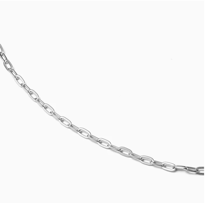 Dây chuyền - Trơn 16 - Màu bạc (Paperclip Chain)