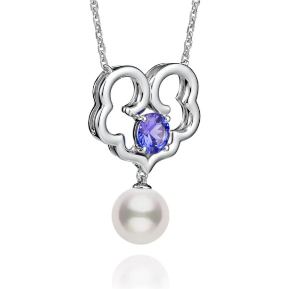 Dây chuyền Phước Lành Vĩnh Cửu (The Timeless Blessings-18kt White Gold with Tanzanite)