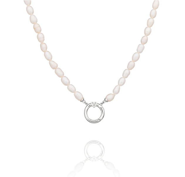 Dây chuyền ngọc trai - Màu bạc (PearlCharm Clasp)