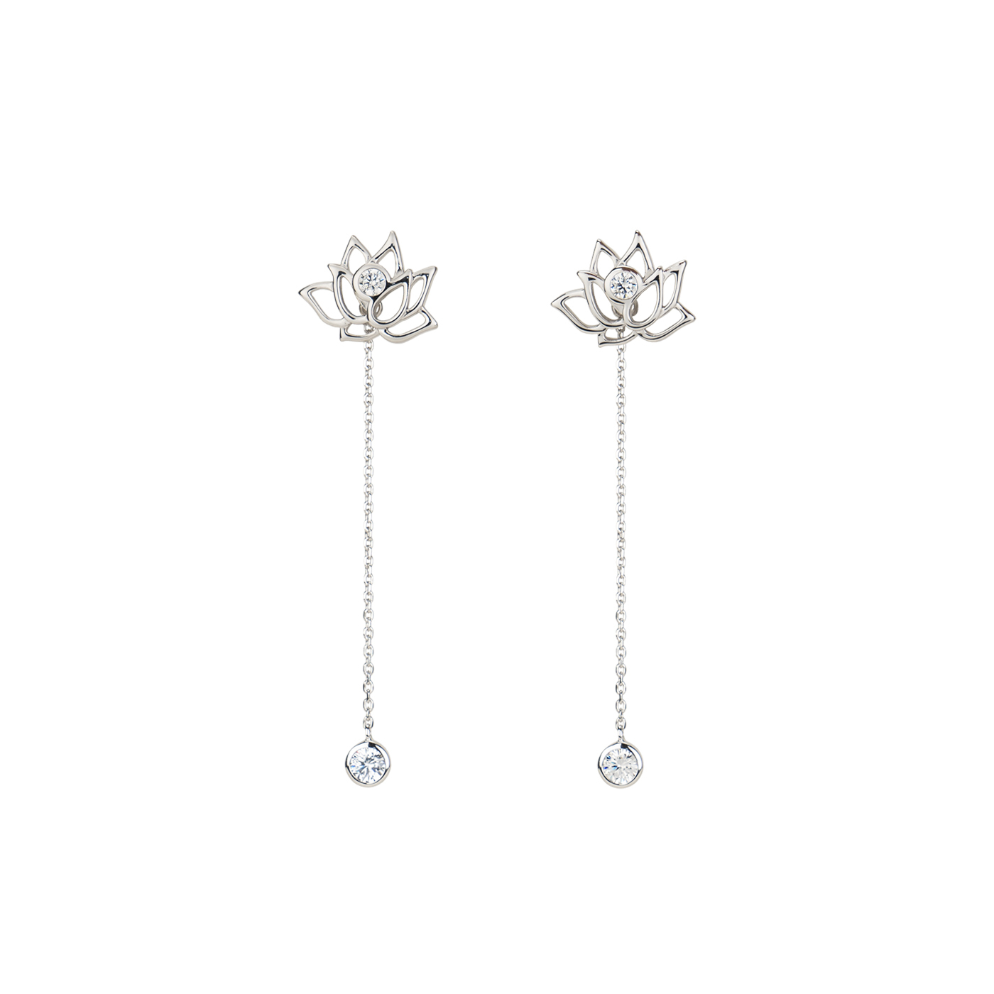 Khuyên tai -  Tiên Nữ Hoa Sen - màu Bạc (Lotus Fairies Earrrings - Silver)