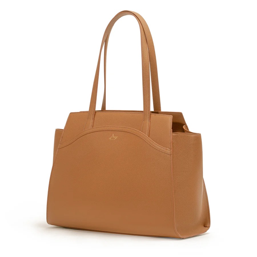 Túi da tote Nét Thanh Nhã Nhà Đường - Màu Camel (Tang Dynasty Grace) (KG)