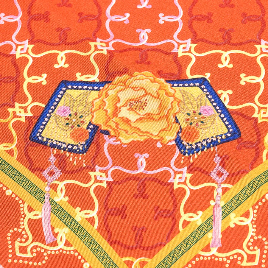 Khăn lụa Nét Tao Nhã Người Mãn Châu - Màu đồng (Manchurian Elegance)