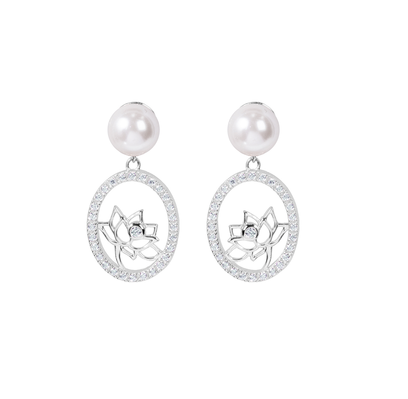 Khuyên tai - Màu bạc (Lotus Fairies Drop)