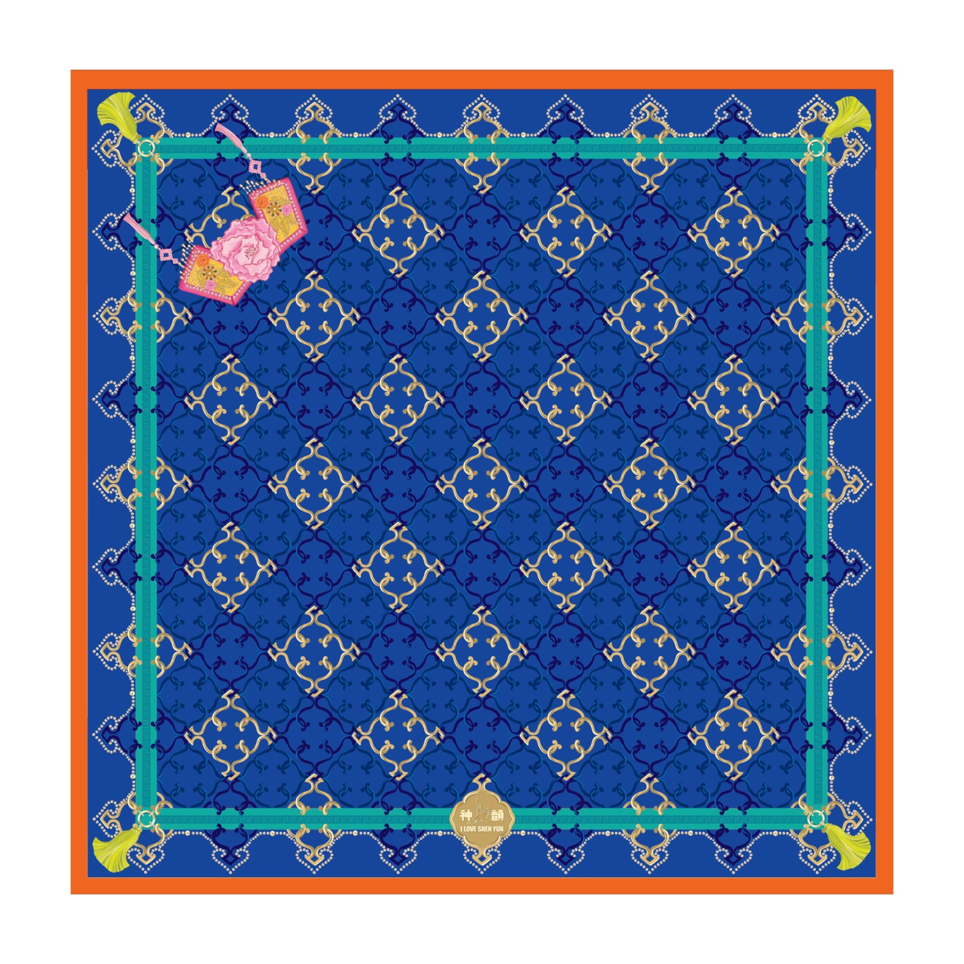 Khăn lụa Nét Tao Nhã Người Mãn Châu - Màu đồng (Manchurian Elegance)