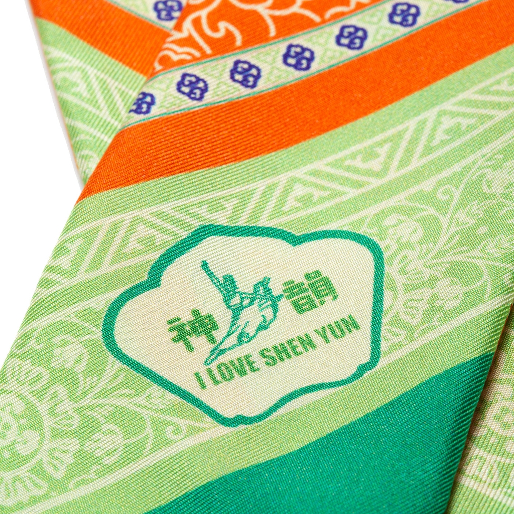 Khăn quàng Nét Thanh Nhã Nhà Đường - Cam (Tang Dynasty Grace)