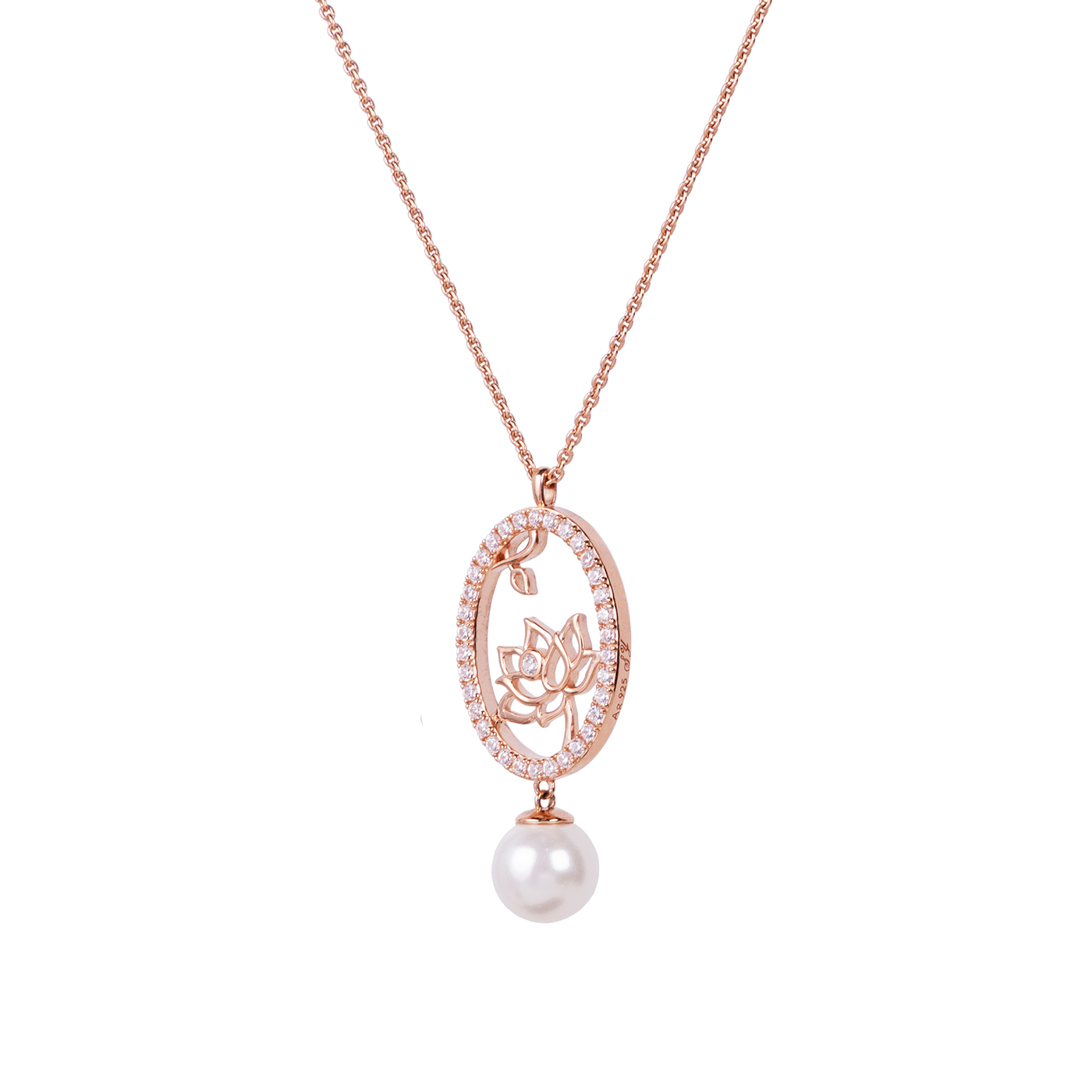 Dây chuyền - Màu vàng hồng (Lotus Fairies Oval)