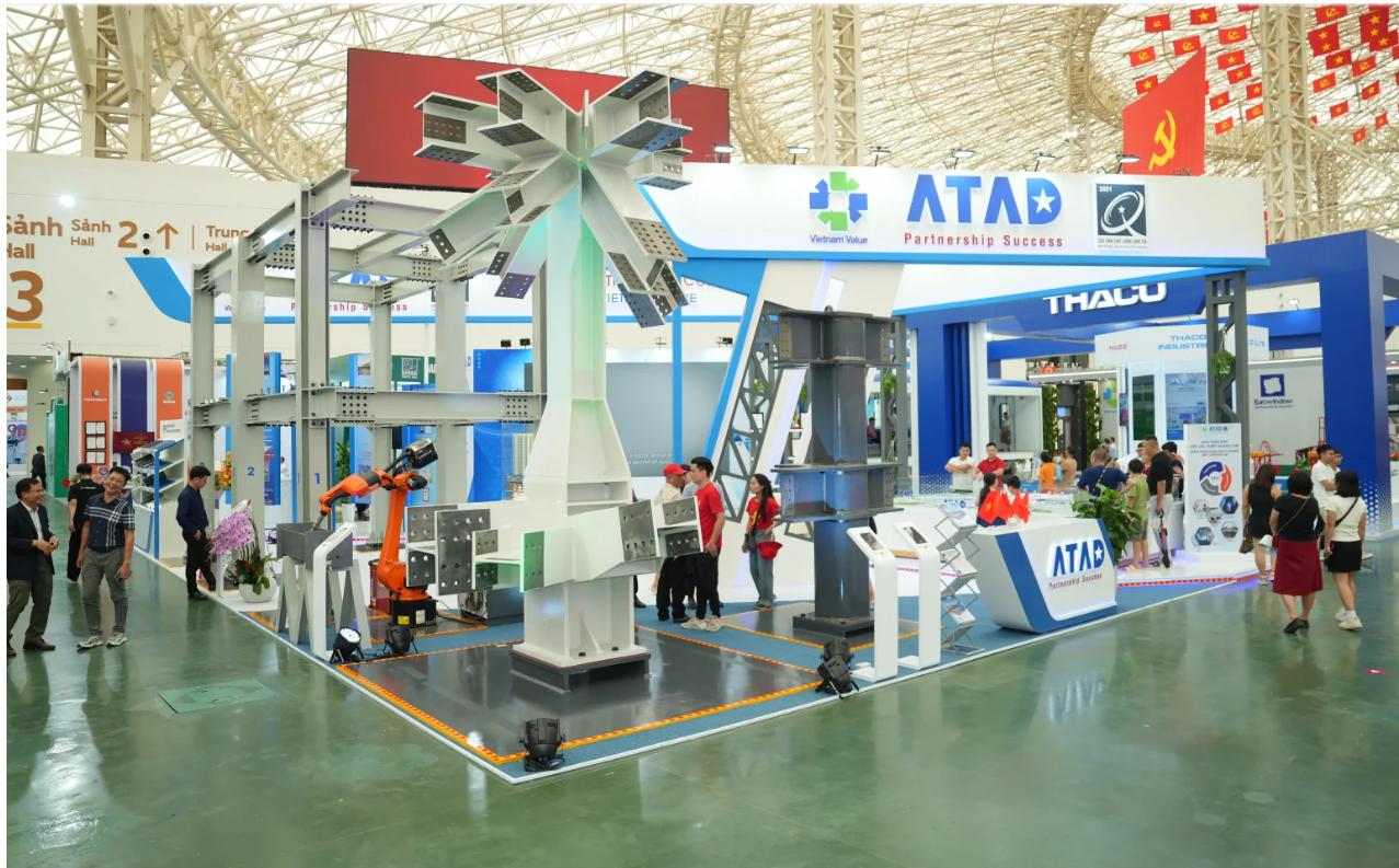 ATAD đưa công nghệ kết cấu thép đến triển lãm thành tựu đất nước