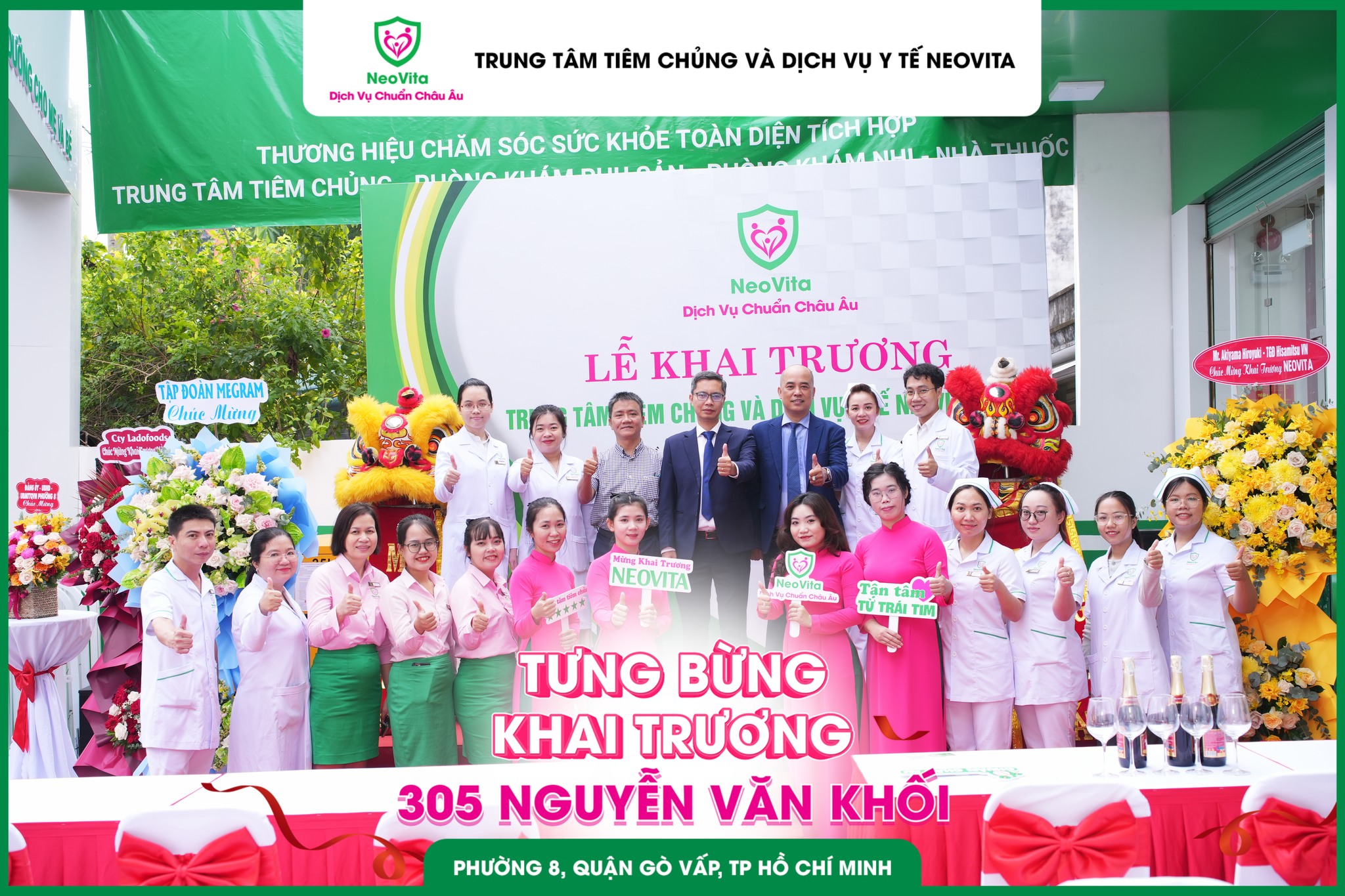 TƯNG BỪNG KHAI TRƯƠNG NEOVITA GÒ VẤP - TRUNG TÂM TIÊM CHỦNG CHUẨN CHÂU ÂU ĐÃ CÓ MẶT TẠI TP.HCM