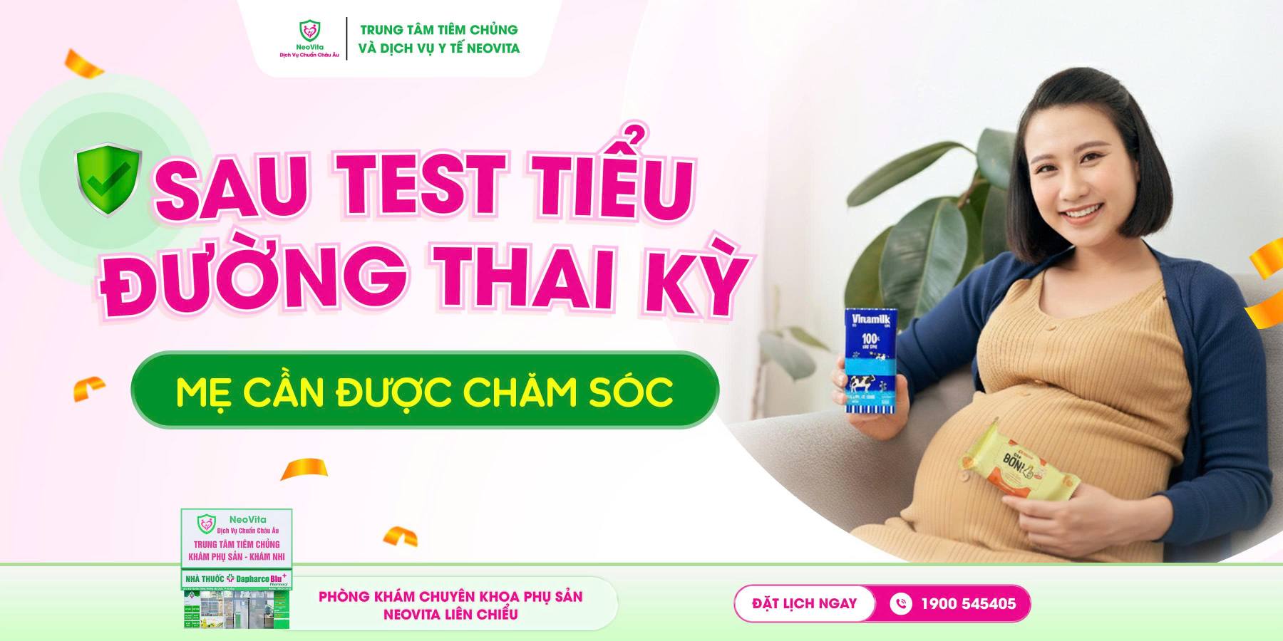 Mẹ bầu sau test tiểu đường thai kỳ – Được chăm sóc toàn diện tại NeoVita