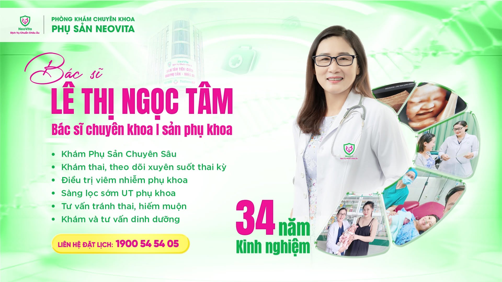 Bác sĩ Sản phụ khoa Lê Thị Ngọc Tâm – Đồng hành cùng mẹ trong suốt thai kỳ tại NeoVita Đà Nẵng