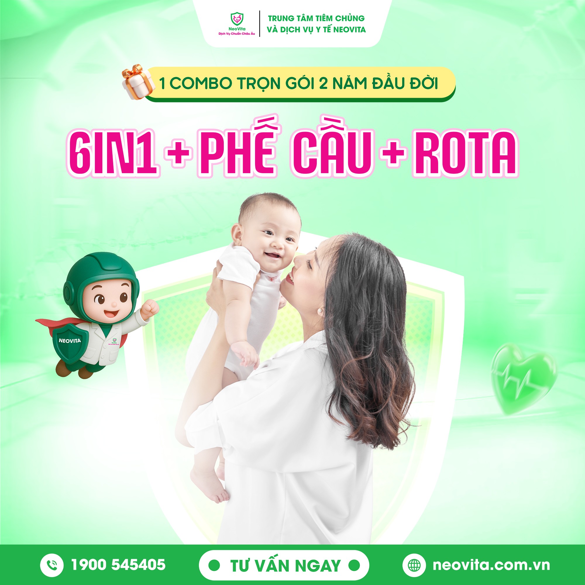 Combo Trọn Gói Cho Bé 0 – 24 Tháng Tại NeoVita: Đồng Hành Cùng Con Trong 2 Năm Đầu Đời