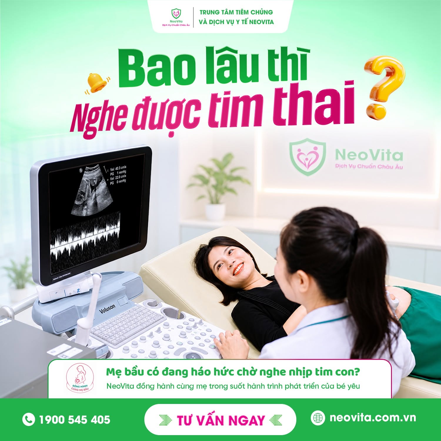 Bao lâu thì nghe được tim thai? Giải đáp từ bác sĩ sản khoa