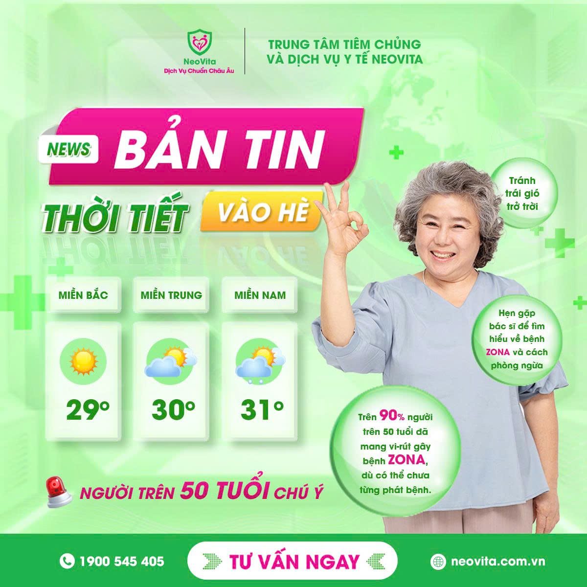 Zona thần kinh ở người trên 50 tuổi: Nguyên nhân, dấu hiệu và cách phòng ngừa hiệu quả vào mùa hè