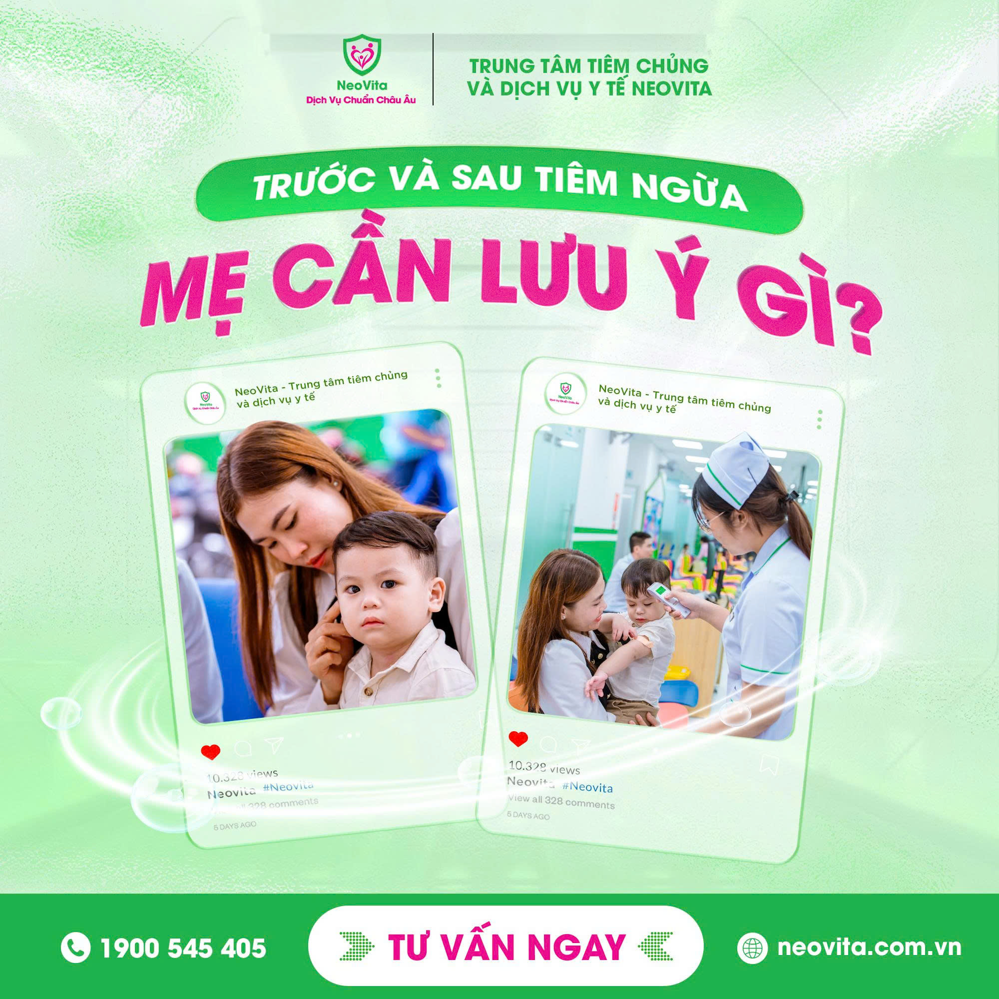 TRƯỚC VÀ SAU KHI TIÊM NGỪA, MẸ CẦN LƯU Ý GÌ ĐỂ BẢO VỆ BÉ TỐT NHẤT?