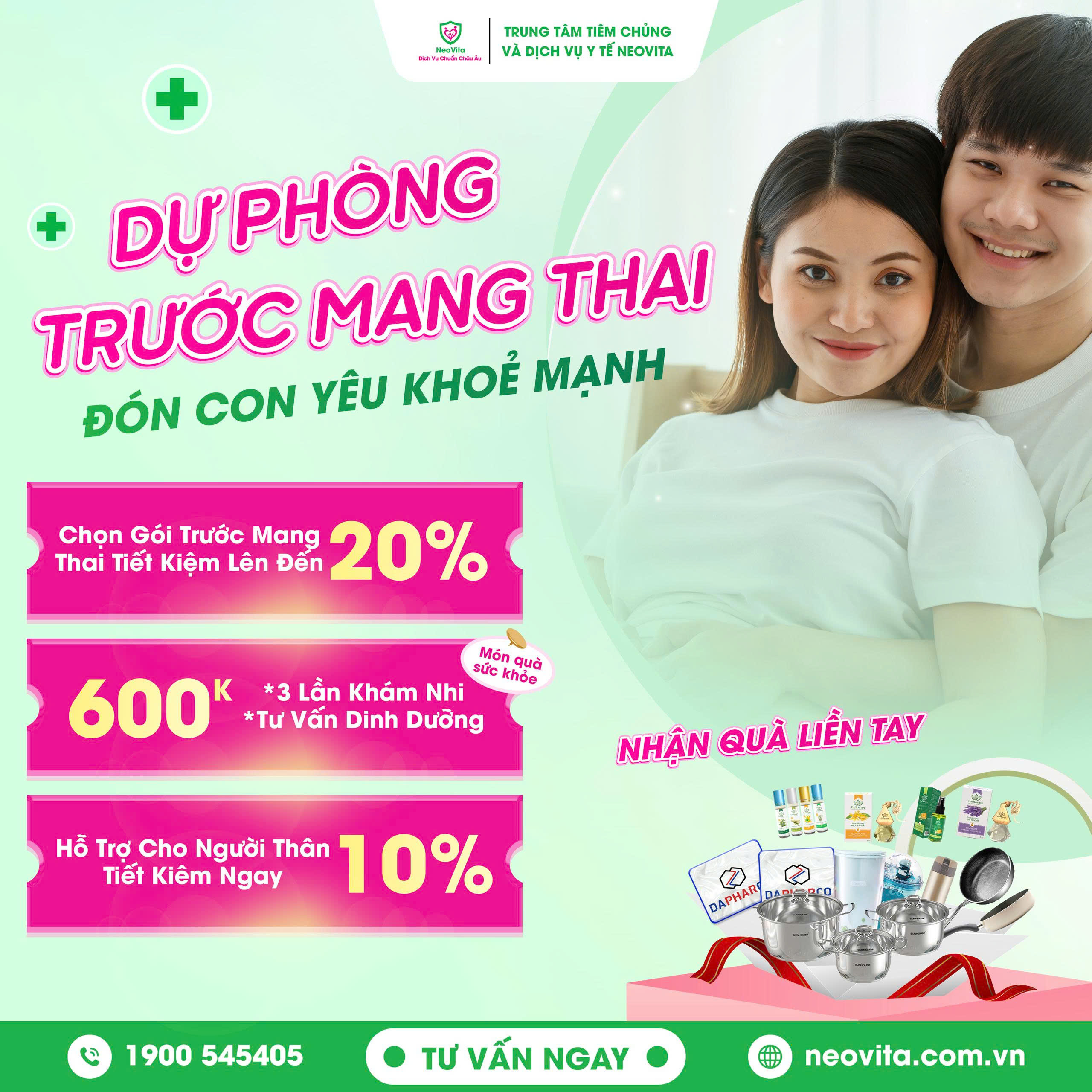 Tiêm phòng trước mang thai tại Đà Nẵng: Tiết kiệm đến 20% tại NeoVita