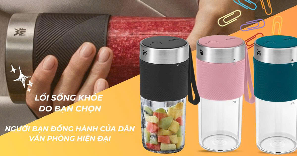 Máy xay sinh tố WMF Küchenminis Mix On The Go – Người bạn đồng hành của dân văn phòng hiện đại