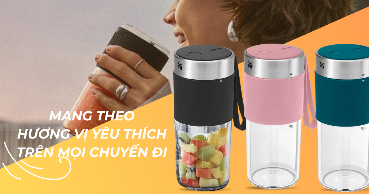 Máy xay sinh tố WMF Küchenminis Mix On The Go – Mang theo hương vị yêu thích trên mọi chuyến đi
