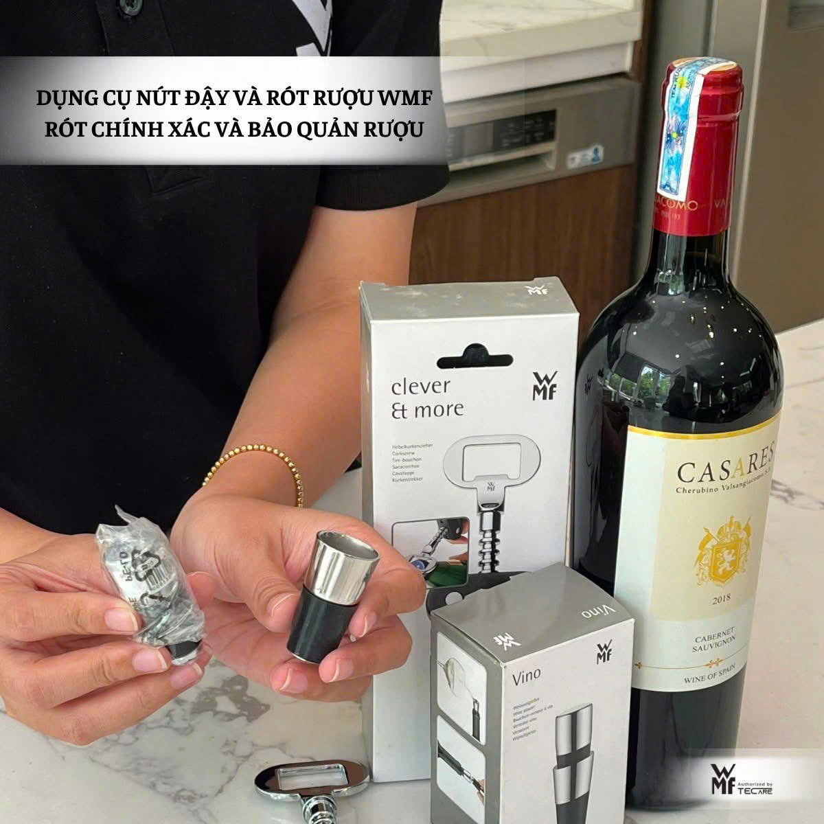 WMF Dụng Cụ Nút Đậy Và Rót Đồ Uống POURING SPOUT 2 Trong 1 - Cao 4cm