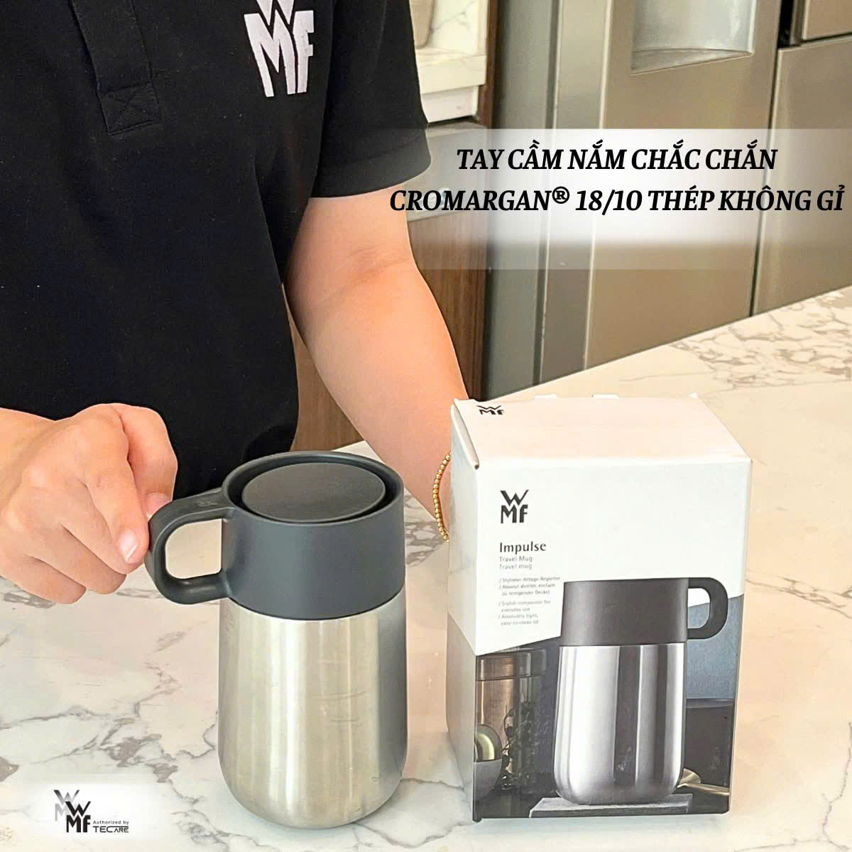 WMF Bình Giữ Nhiệt Chân Không IMPULSE TRAVEL Thép Không Gỉ - Dung tích 350ml