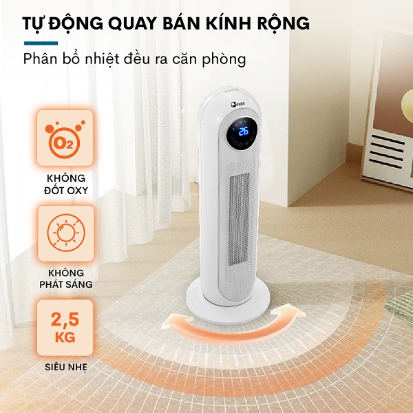 Quạt sưởi gốm Ceramic FujiE CH-2300