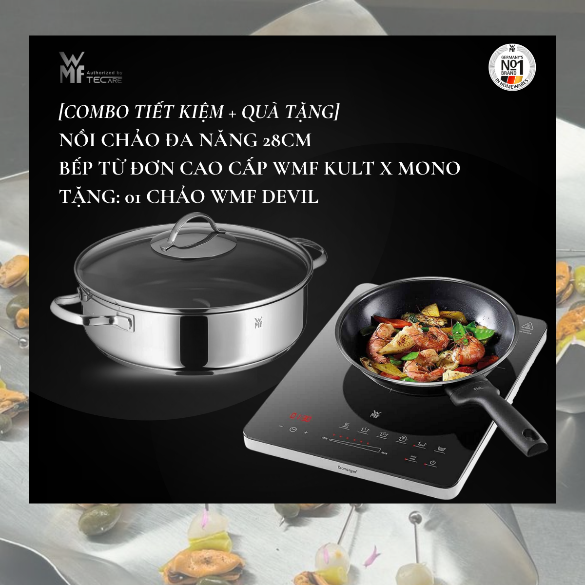 WMF Bếp từ đơn KULT X MONO - Công suất 2100W