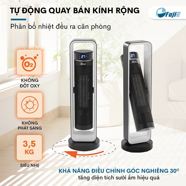 Quạt sưởi gốm ceramic CH-2400