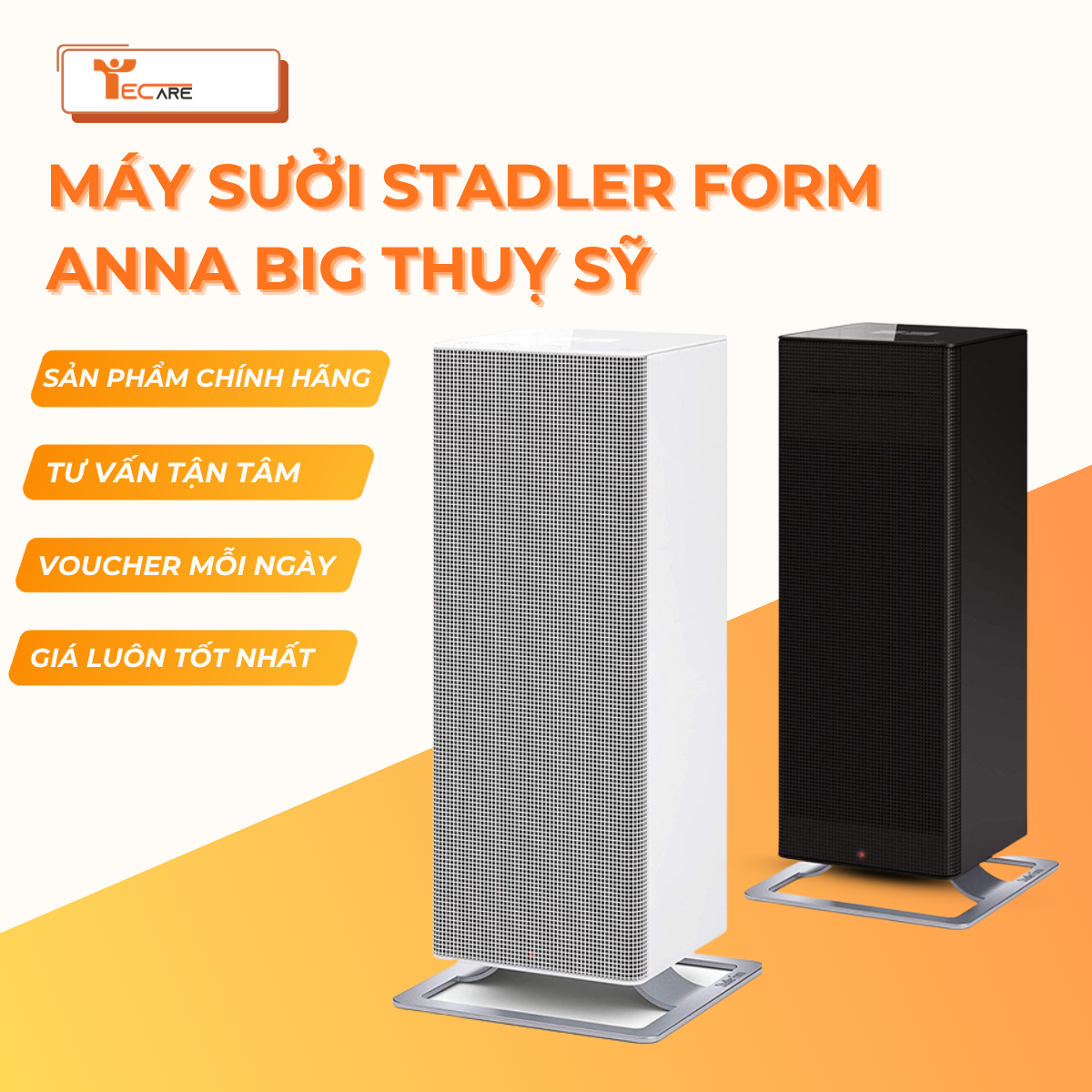 Stadler Form Máy sưởi gốm Anna Big Thụy Sỹ - Công suất 2000W