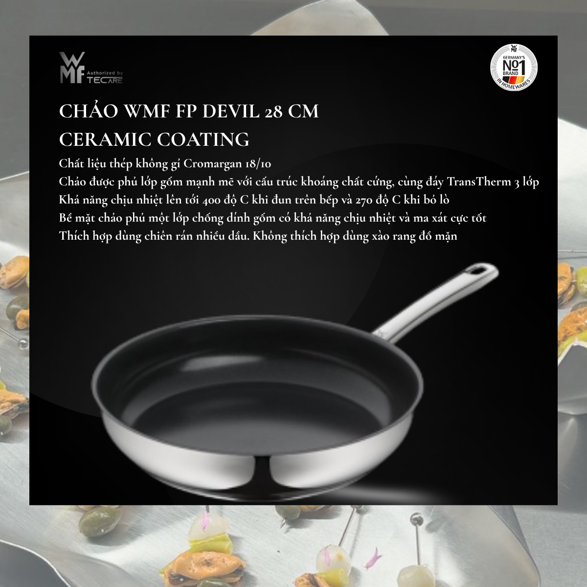 WMF chảo chống dính CERAMIC COATING - Size 28cm