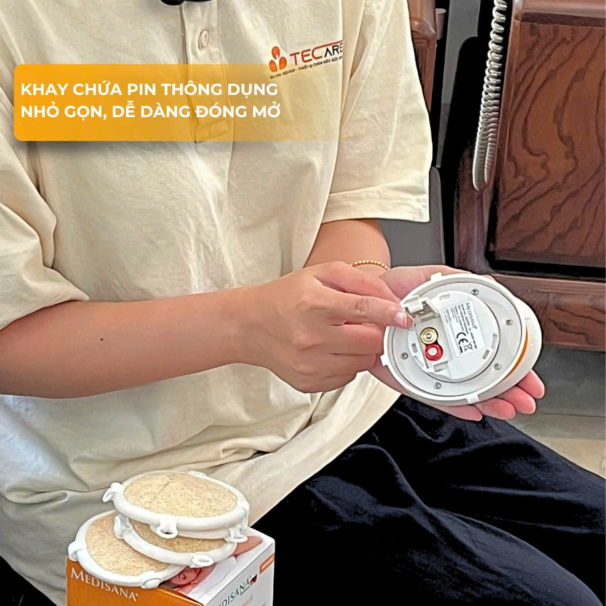 Medisana Máy Massage, Tẩy Da Chết Cầm Tay Mini 2in1 HM845