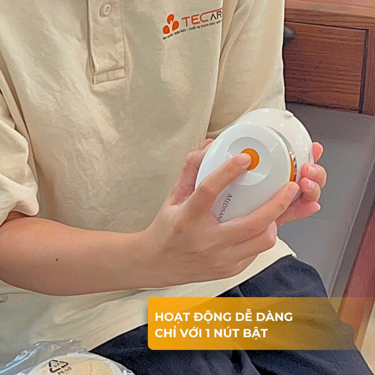 Medisana Máy Massage, Tẩy Da Chết Cầm Tay Mini 2in1 HM845