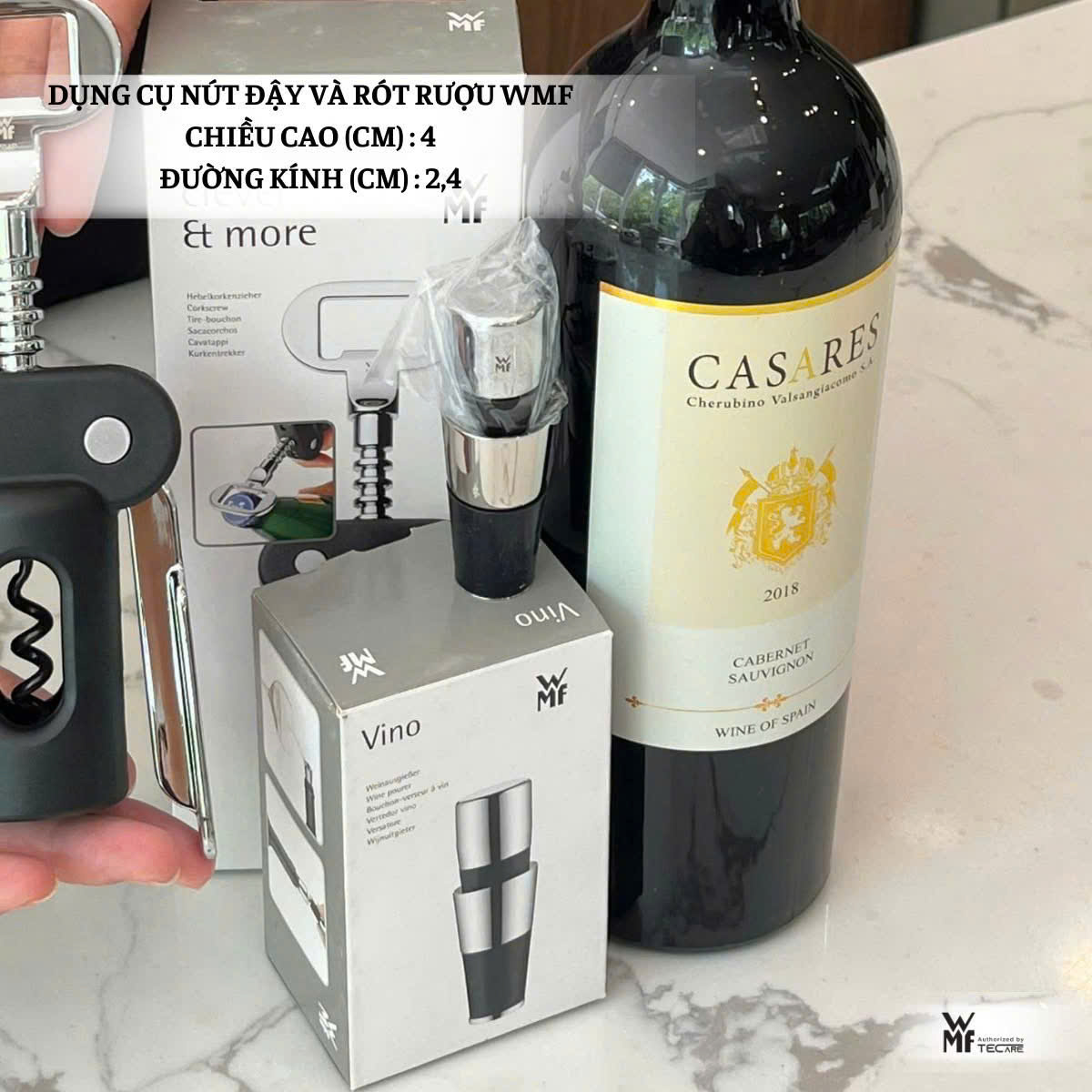 WMF Dụng Cụ Nút Đậy Và Rót Đồ Uống POURING SPOUT 2 Trong 1 - Cao 4cm