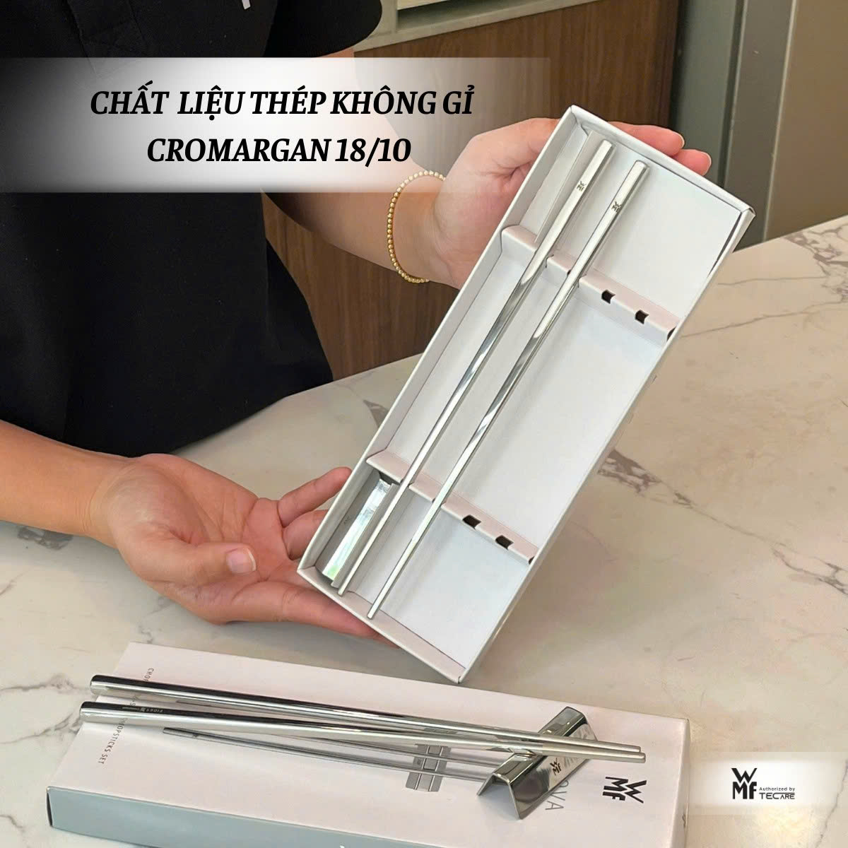 [COMBO MÙA HÈ] Set 2 Tô Trộn Gourmet + Bộ 2 Đôi Đũa WMF Thép Không Gỉ