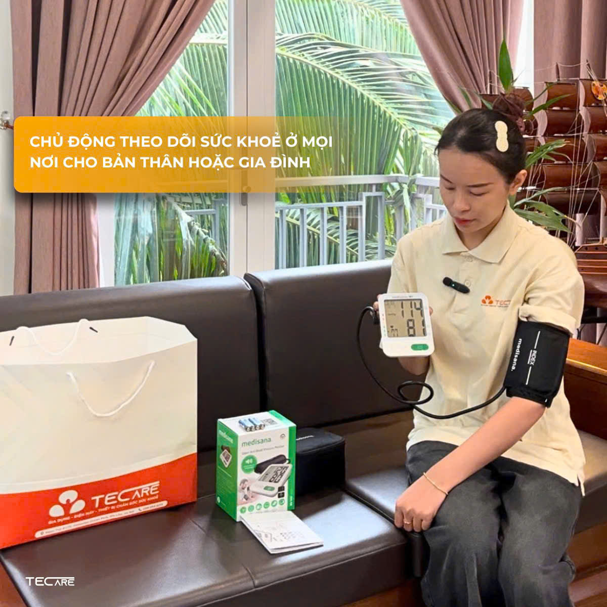 [COMBO MÙA HÈ] Máy đo huyết áp bắp tay Medisana + Nhiệt kế ẩm Homedics