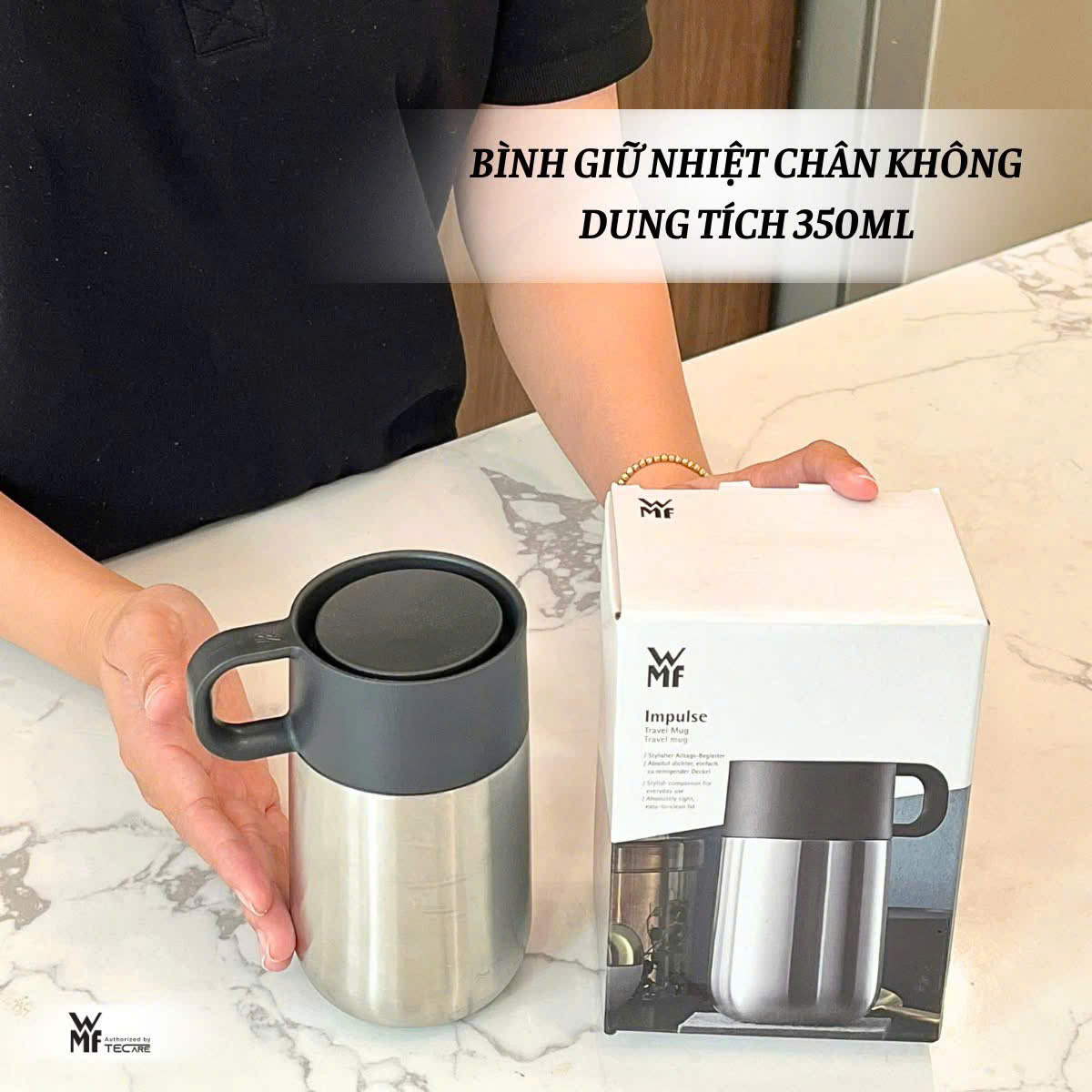 WMF Bình Giữ Nhiệt Chân Không IMPULSE TRAVEL Thép Không Gỉ - Dung tích 350ml