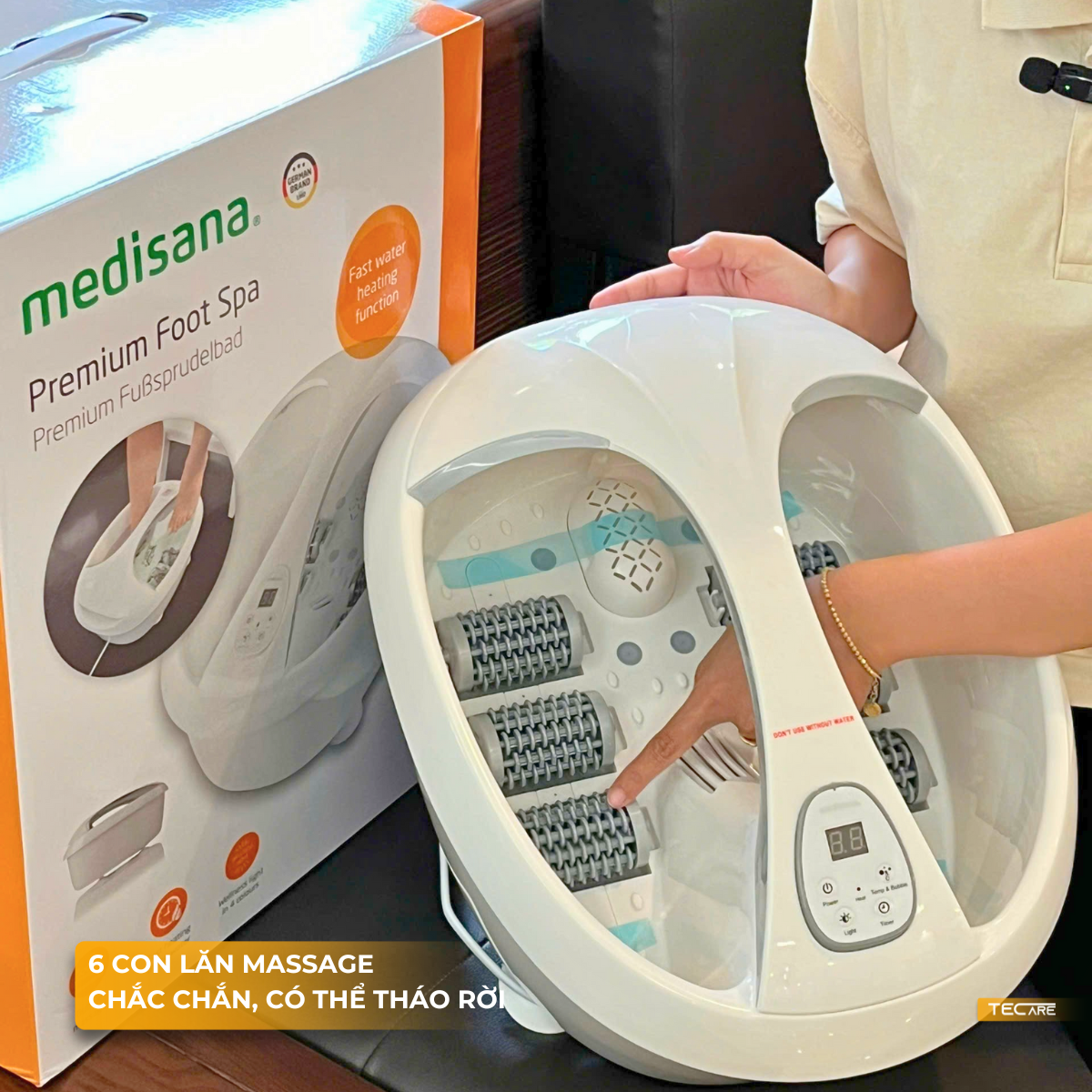 Medisana Bồn ngâm chân FS888 - Mua Combo Tặng kèm Vòi lọc hoa sen Cuckoo