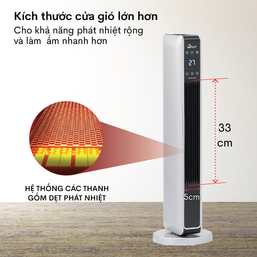 Máy sưởi gốm ceramic FujiE CH-2200