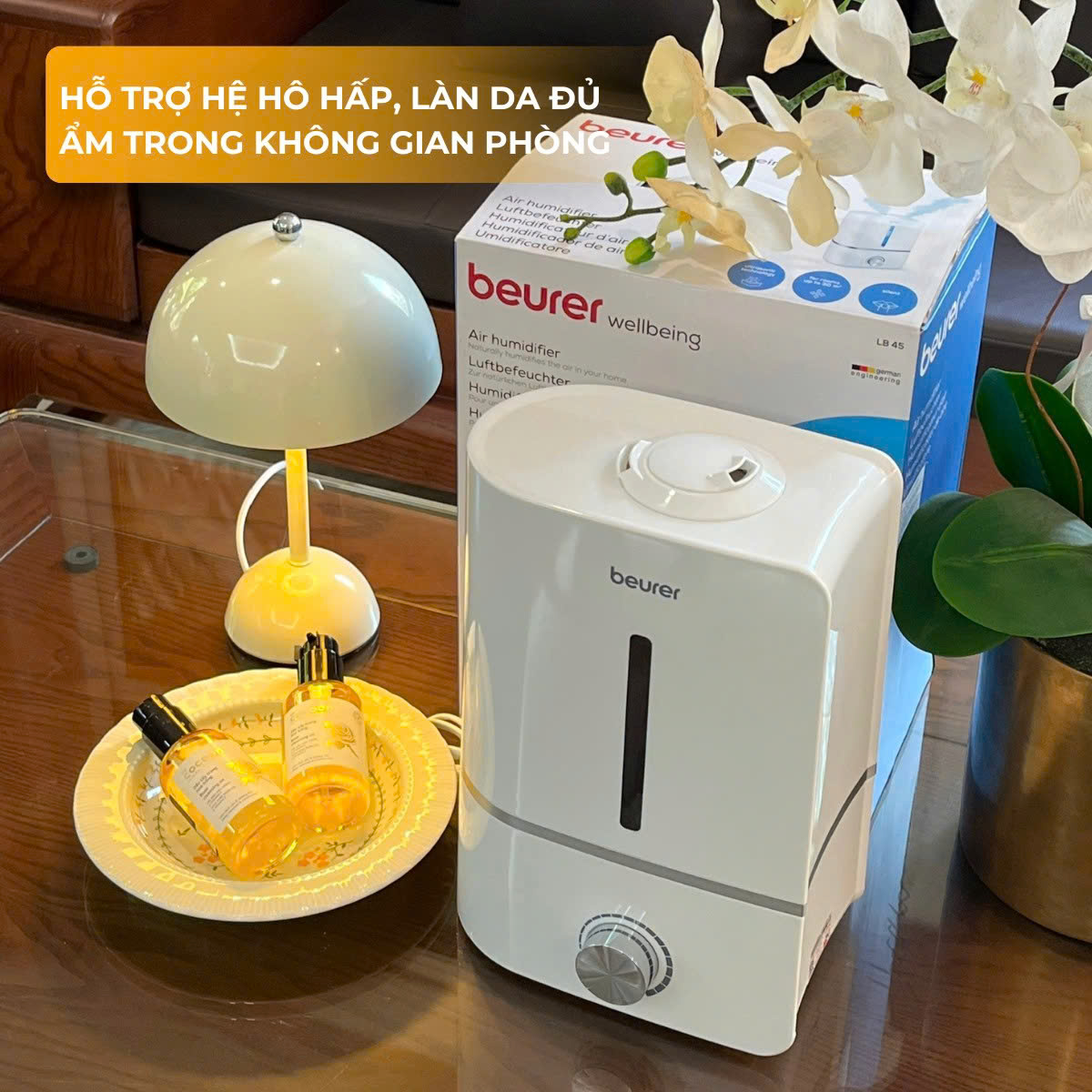 Beurer máy tạo độ ẩm không khí LB45  - dung tích bình 4L