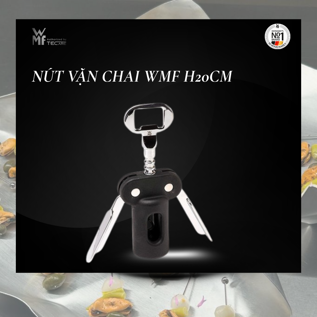 WMF Dụng Cụ Mở Nút Chai Đa Năng Thép Không Gỉ H20cm