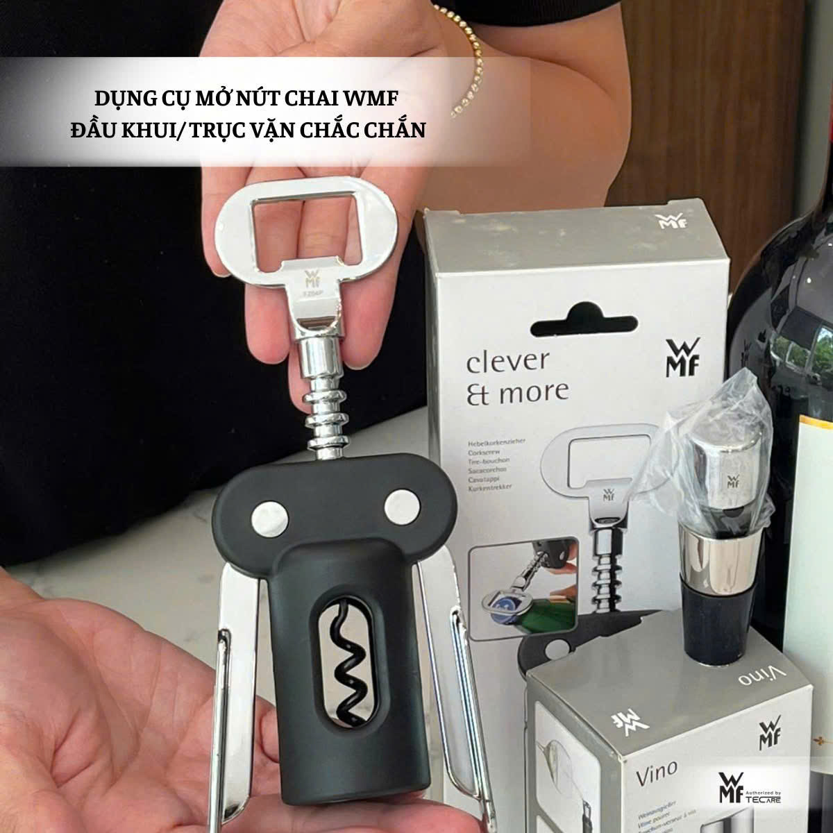 WMF Dụng Cụ Mở Nút Chai Đa Năng Thép Không Gỉ H20cm