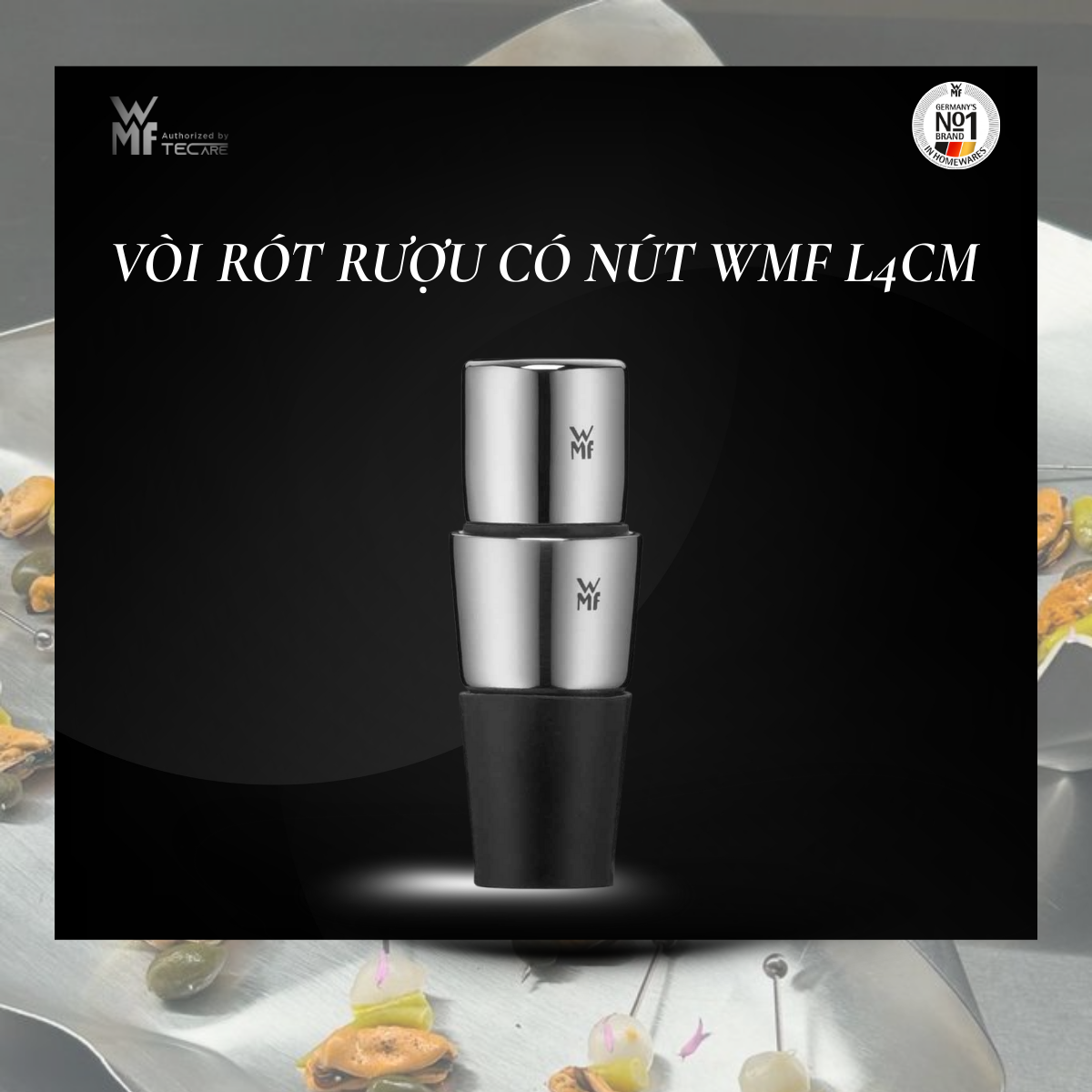 WMF Dụng Cụ Nút Đậy Và Rót Đồ Uống POURING SPOUT 2 Trong 1 - Cao 4cm