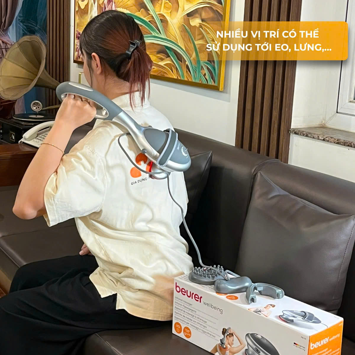 Beurer Máy massage cầm tay có đèn hồng ngoại MG70