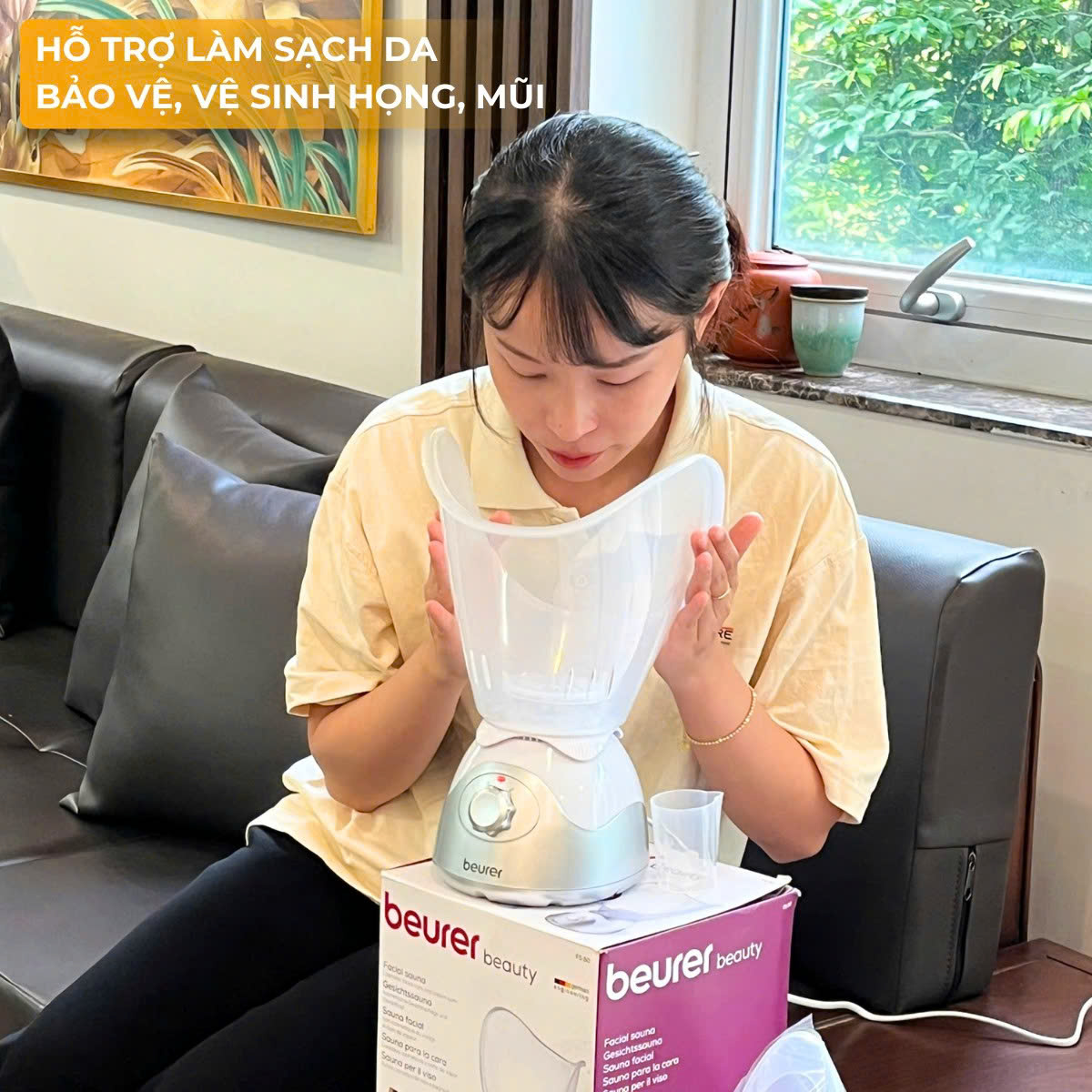 Beurer máy xông hơi làm đẹp da mặt FS50 - công suất 120W