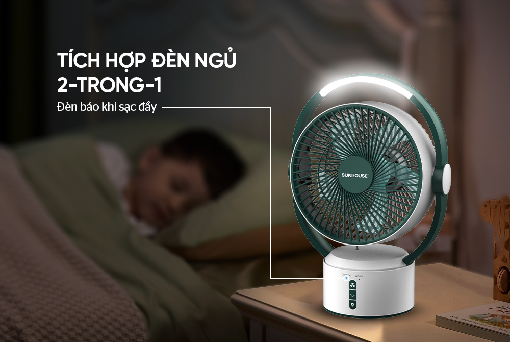 Quạt tích điện Sunhouse SHD7166