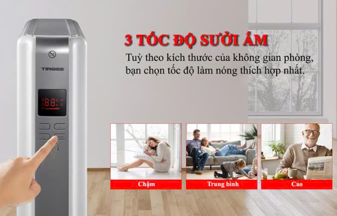Sưởi dầu 12 thanh Tiross TS9218