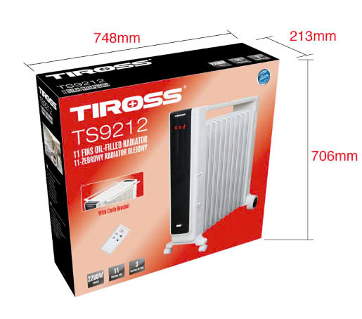Sưởi dầu 11 thanh Tiross TS9212