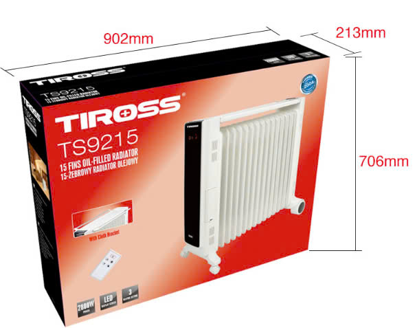 Sưởi dầu 15 thanh Tiross TS9215