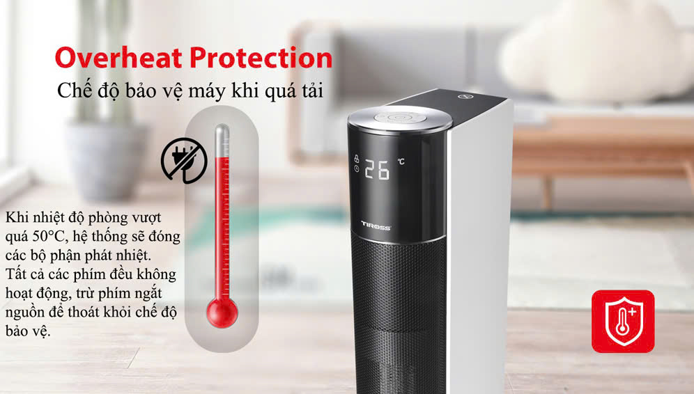 Quạt sưởi gốm ceramic Tiross TS9443
