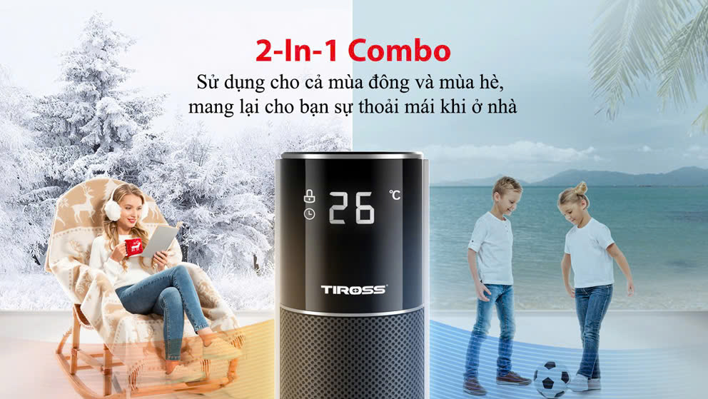 Quạt sưởi gốm ceramic Tiross TS9443