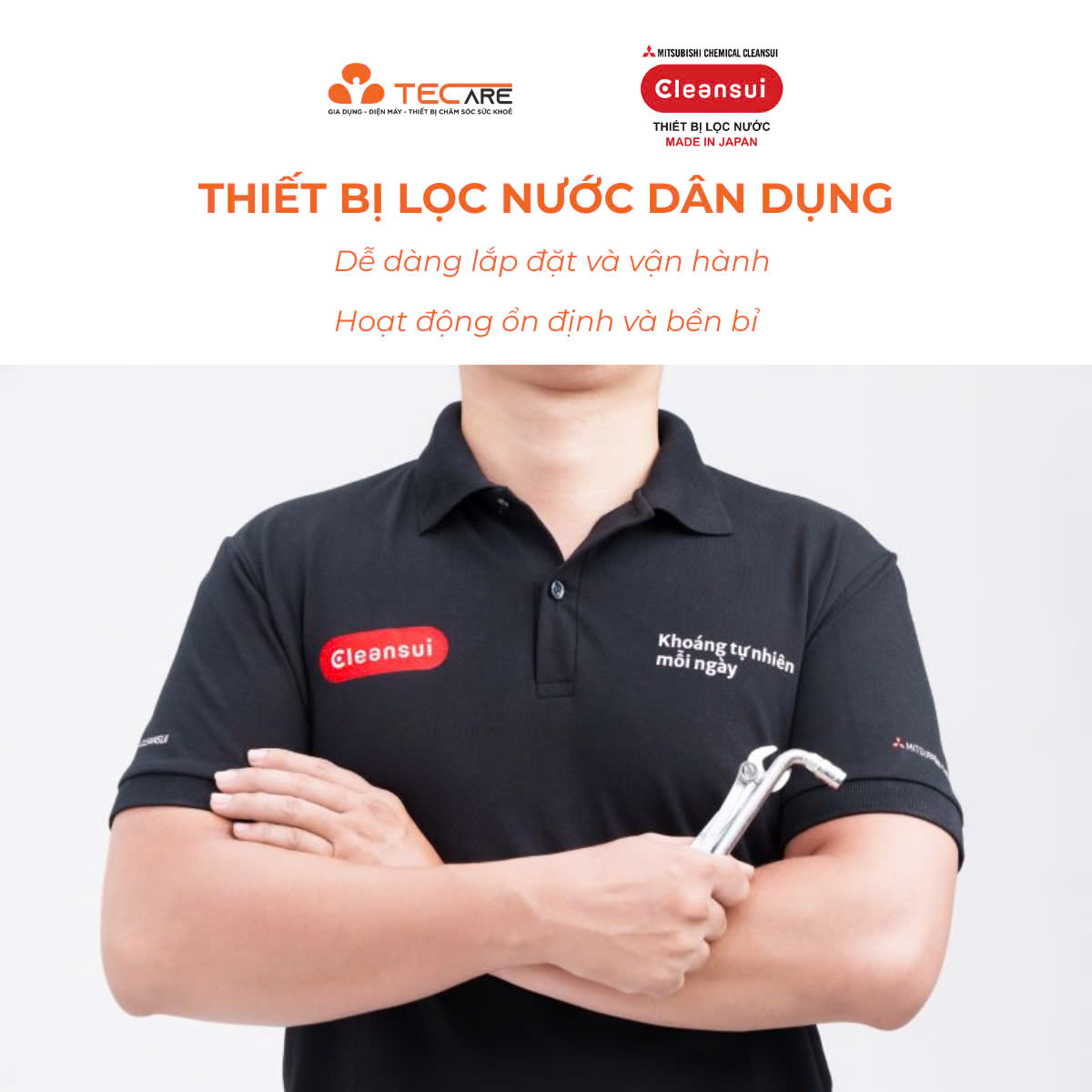 Mitsubishi Cleansui thiết bị lọc nước lắp trên bồn rửa  ET101