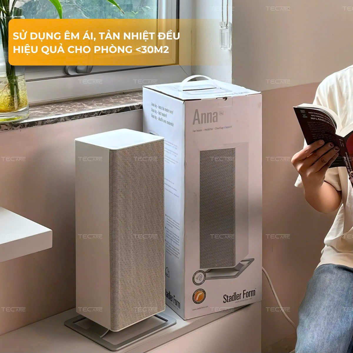 Stadler Form Máy sưởi gốm Anna Big Thụy Sỹ - Công suất 2000W